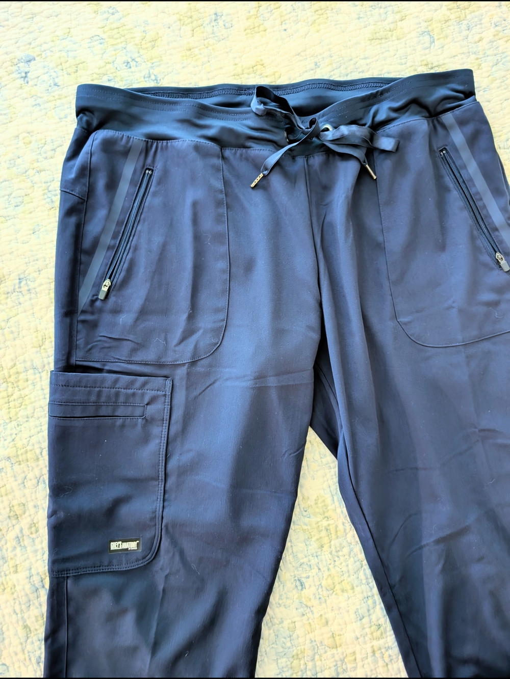 Grey's Anatomy Navy V-Neck Scrub Top & Pants Set - Picture 7 of 8